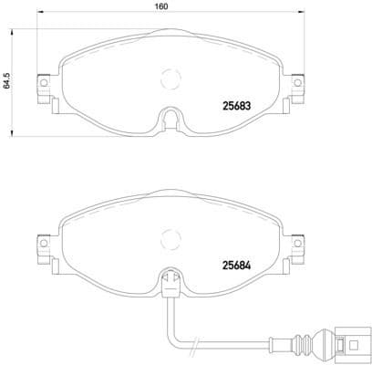 Brake Pad Set, disc brake XTRA LINE P85126X
