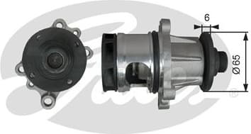 Water Pump, engine cooling WP0137