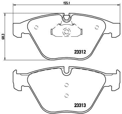 Brake Pad Set, disc brake XTRA LINE P06054X