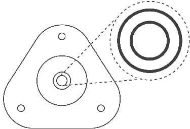 Repair Kit, suspension strut support mount Suspension Mounting Kit SM5639 - image 3