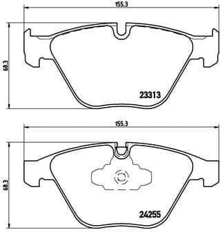 Brake Pad Set, disc brake XTRA LINE P06055X