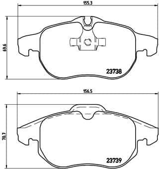 Brake Pad Set, disc brake XTRA LINE P59043X