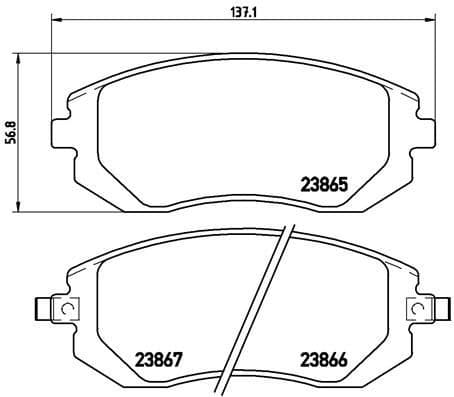 Brake Pad Set, disc brake XTRA LINE P78013X