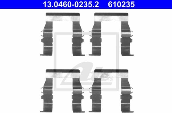 Accessory Kit, disc brake pads 13.0460-0235.2