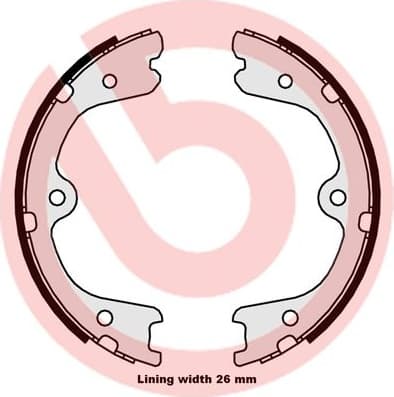 Brake Shoe Set, parking brake ESSENTIAL LINE S56546