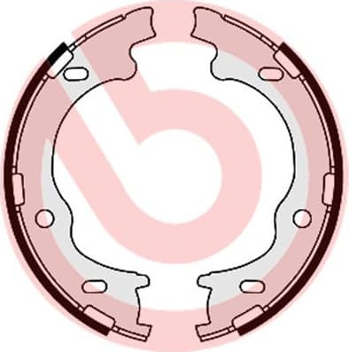 Brake shoes handbrake, Top Quality S30529