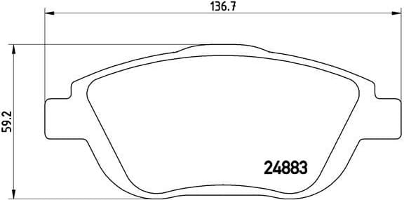 Brake Pad Set, disc brake XTRA LINE P61103X