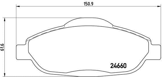 Brake Pad Set, disc brake XTRA LINE P61101X