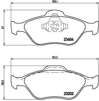 Brake Pad Set, disc brake XTRA LINE P24055X