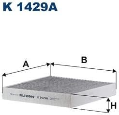 Filter, cabin air K 1429A