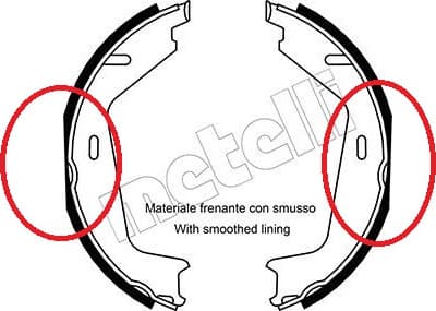 Brake shoes handbrake 53-0530