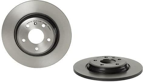 Brake discs kit rear, (2pcs), Top Quality 08.D060.11
