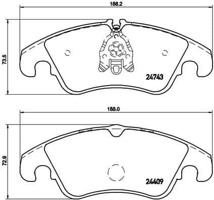 Brake Pad Set, disc brake XTRA LINE P85098X