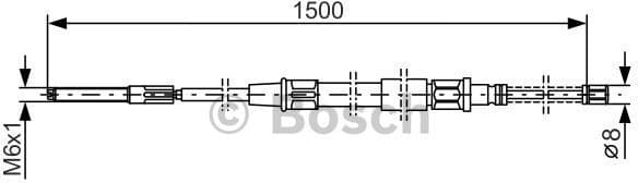 Cable Pull, parking brake 1987477168