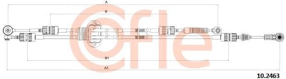Cable Pull, manual transmission 10.2463