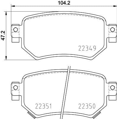 Brake Pad Set, disc brake PRIME LINE P49059