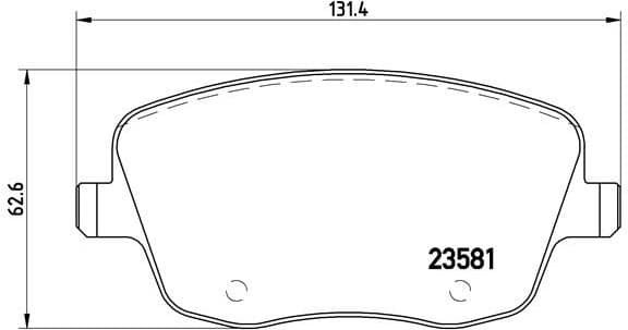 Brake Pad Set, disc brake XTRA LINE P85057X