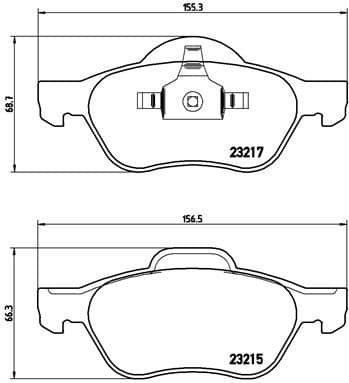 Brake Pad Set, disc brake XTRA LINE P68048X