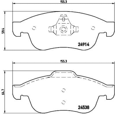 Brake Pad Set, disc brake XTRA LINE P68050X