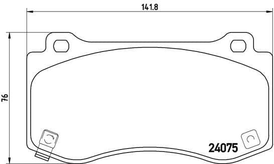 Brake Pad Set, disc brake PRIME LINE P11023
