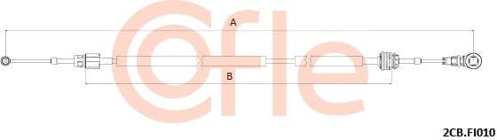 Cable Pull, manual transmission 2CB.FI010