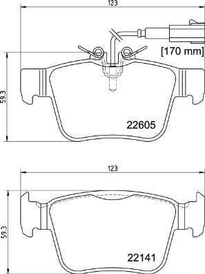 Brake Pad Set, disc brake PRIME LINE P23180