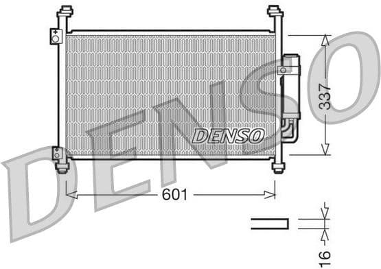 Condenser, air conditioning DCN40007