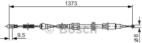 Cable Pull, parking brake 1987477309