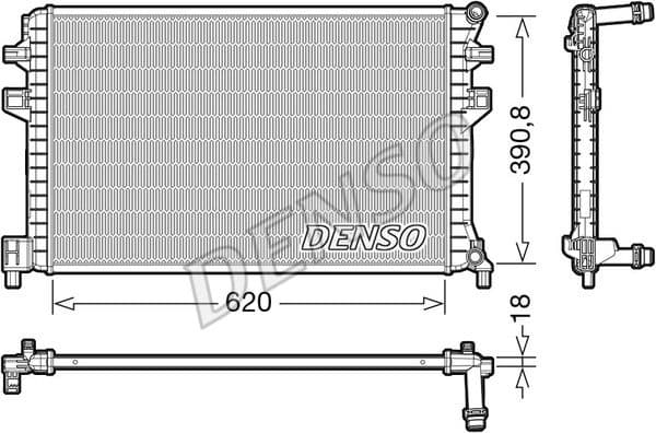 Radiator, engine cooling DRM02018