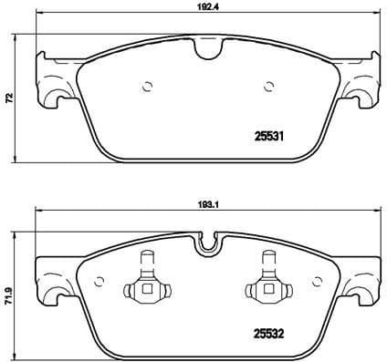 Brake Pad Set, disc brake XTRA LINE P50102X