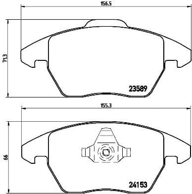 Brake Pad Set, disc brake XTRA LINE P61076X