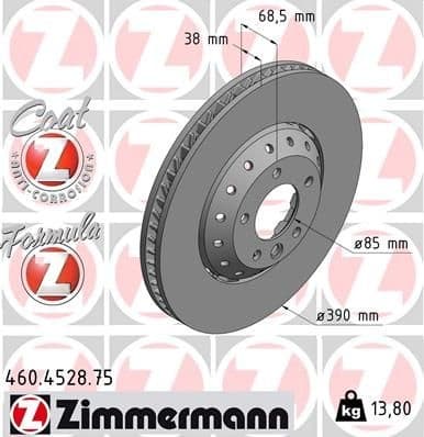 Brake Disc FORMULA Z BRAKE DISC 460.4528.75