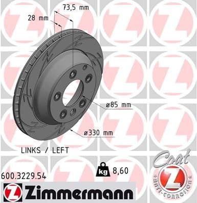 Brake Disc BLACK Z 600.3229.54