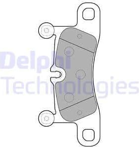 Brake Pad Set, disc brake LP2233
