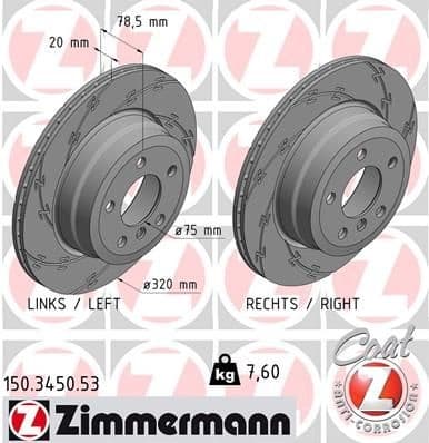 Brake Disc BLACK Z 150.3450.53