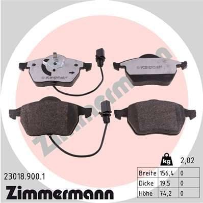 Brake Pad Set, disc brake rd:z 23018.900.1