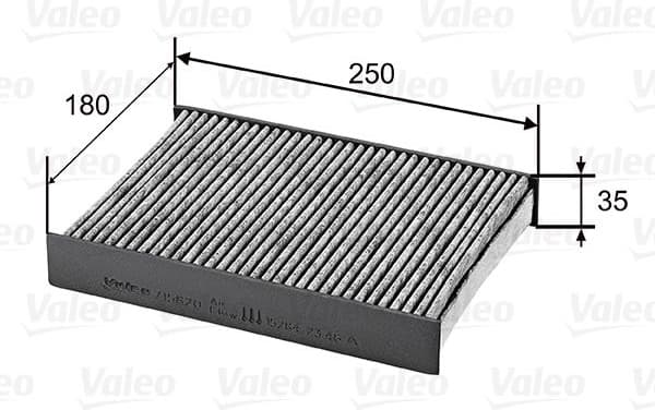 Filter, cabin air VALEO PROTECT 715820
