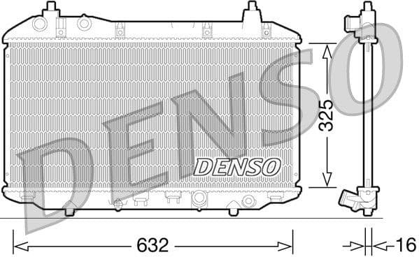 Radiator, engine cooling DRM40031