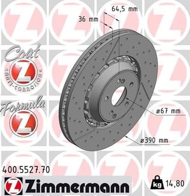 Brake Disc FORMULA Z BRAKE DISC 400.5527.70
