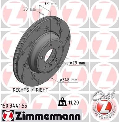 Brake Disc BLACK Z 150.3441.55