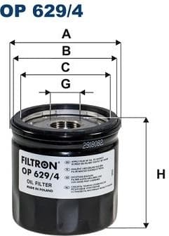 Oil Filter OP 629/4