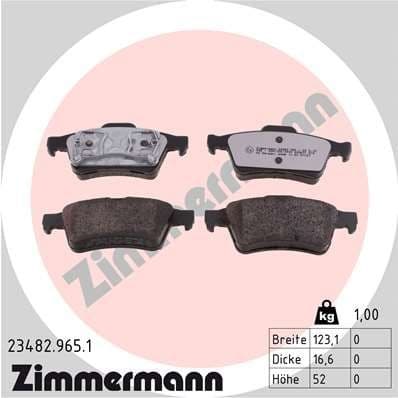 Brake Pad Set, disc brake rd:z 23482.965.1