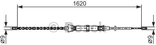 Cable Pull, parking brake 1 987 477 684