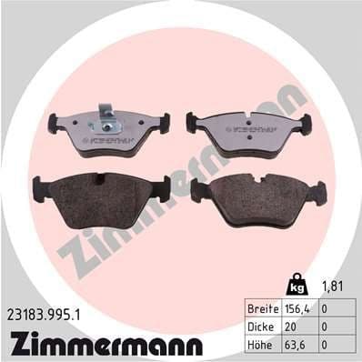 Brake Pad Set, disc brake rd:z 23183.995.1