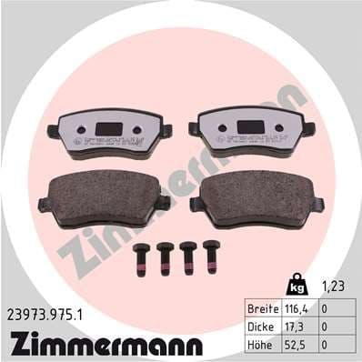 Brake Pad Set, disc brake rd:z 23973.975.1