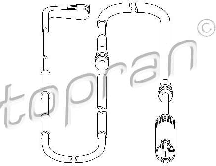 Warning Contact, brake pad wear 501 835