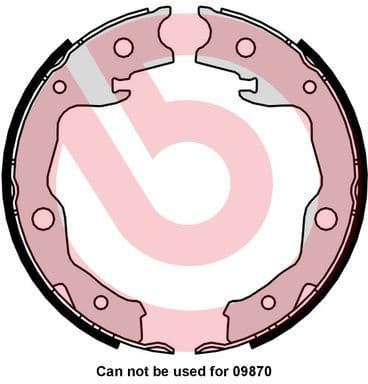 Brake Shoe Set, parking brake ESSENTIAL LINE S83568
