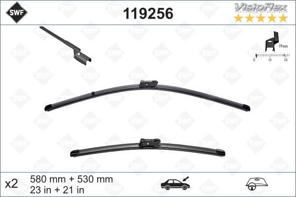 Wiper Blade DAS ORIGINAL SET 119256