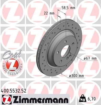 Brake Disc SPORT BRAKE DISC Z 400.5532.52