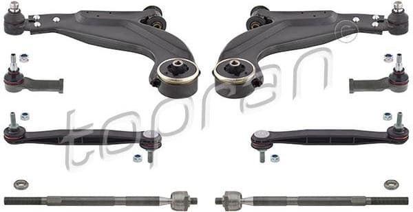 Control/Trailing Arm Kit, wheel suspension 304 695